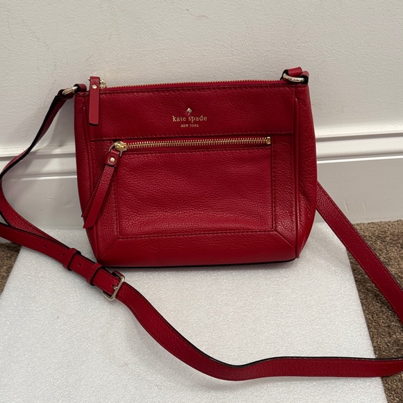 kate spade Handbags - kate spade Red Leather Crossbody Bag